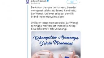 Sariwangi Pailit Itu Tidak Benar, Unilever Indonesia Angkat Bicara