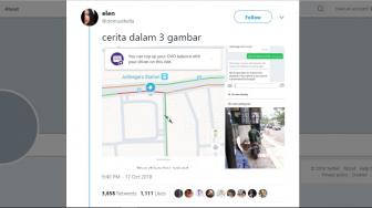 Terciduk: Pura - pura Terkendala, Driver Ojol Tiba di Lokasi