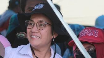 Klarifikasi Soal Foto Sri Mulyani Pakai Topi Kalimat Tauhid