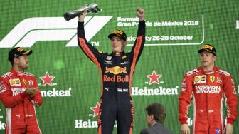 F1 GP Meksiko 2018: Verstappen Juara dalam "Diam"