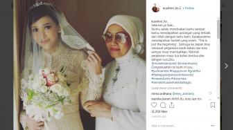 Maia Estianty Kenakan Mahkota Pengantin Rancangan Happy Salma