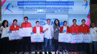 BRI Apresiasi Atlet Badminton Peraih Medali Asian Games 2018