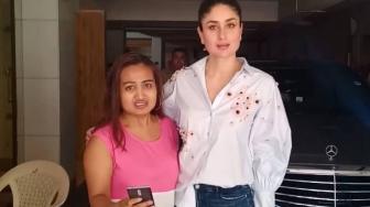 Foto Bareng Kareena Kapoor, Lina Diambilkan Minum Saif Ali Khan