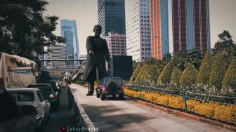 Hidupkan Patung Jenderal Sudirman, Video Animasi Ini Viral