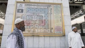 Umat muslim beraktivitas di Masjid Nabawi, Madinah. [Antara Foto]