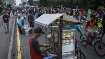 PKL Kembali Menjamur di CFD Bundaran HI