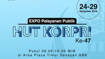 Rayakan HUT ke-47, Korpri Gandeng Kemenpar di Expo Layanan Publik