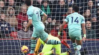 Gol Aubameyang Bawa Arsenal Taklukkan Bournemouth