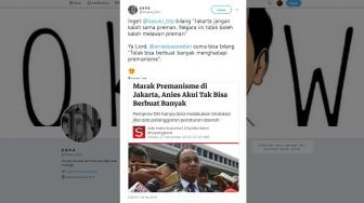 Tangani Premanisme, Warganet Bandingkan Era Anies dan Ahok