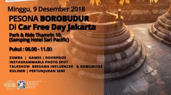 Tampilkan Borobudur, CFD Jakarta jadi Galeri Budaya Jawa