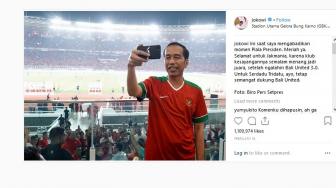 Jokowi Kalahkan Trump dan Paus Fransiskus di Instagram