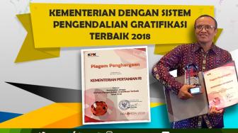 Raih Penghargaan dari KPK, Kementan Tegaskan Komitmen Pemberantasan Korupsi