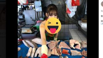 Penjual Ikan Cantik Viral, Pasar Super Amis Mendadak Dibanjiri Pembeli