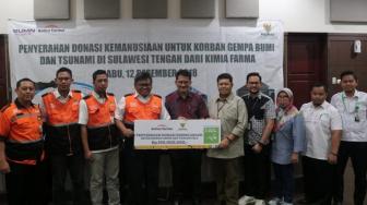 Kimia Farma Gandeng BAZNAS Salurkan Bantuan untuk Sulteng Rp150 Juta