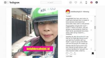 Masih 1 Bulan, Driver Ojol Ini Kerja Sambil Menggendong Anaknya