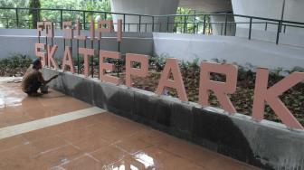 Pembangunan Skate Park di Kolong Flyover Slipi