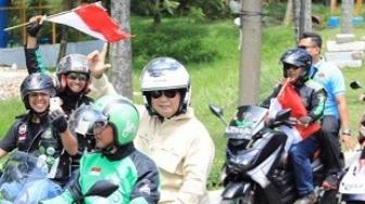 Hadiri Kopdar Ojol, Prabowo : Waktu Muda Saya Senang Naik Motor