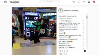 Tak Disangka, Driver Ojol ini Lihai Joget di Permainan Arcade