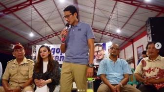 Sandiaga Uno Unggah Foto Bareng Dylan Istri Ifan Seventeen Korban Tsunami