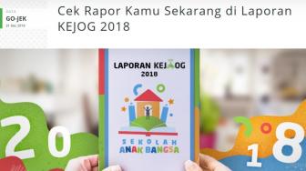 Akhiri Tahun 2018, Go-Jek Keluarkan Rapor Ala Anak Sekolah