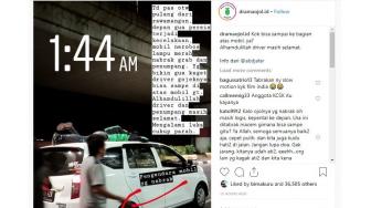 Ditabrak Hingga Terhempas ke Atas Mobil, Driver Ojol Ini Masih Selamat
