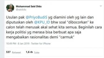 'Bocoran' Pertanyaan Debat Capres Picu Perang Twitter PBS dan Said Didu