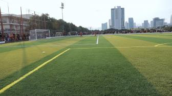 Latihan Perdana Persija di Lapangan Baru