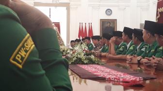 Laporkan Situasi Indonesia Terkini, GP Ansor Temui Jokowi di Istana