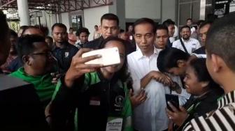 Jokowi Hadiri Silatnas Bersama Ribuan Pengemudi Online