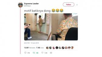 Gemesin, Baju Netizen Ini Memiliki Motif Batik yang Tak Biasa