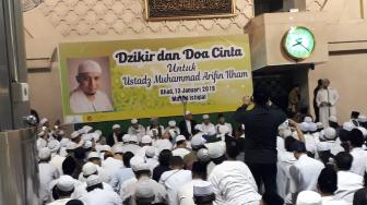 Doa Bersama untuk Ustaz Arifin Ilham di Istiqlal, Ini Komentar Anak