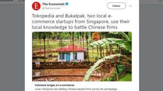 Sebut Bukalapak dari Singapura, Kini Majalah The Economist Kritik Jokowi