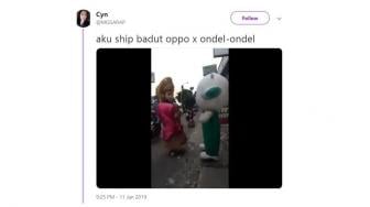 Battle Dance Maskot Oppo vs Ondel-ondel, Siapa yang Menang?