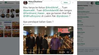 Prabowo Ngobrol ke Bule Saat Jalan Bareng SBY, PSI: Dimana Tata Kramanya?