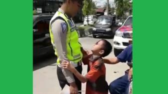 Ditilang Polisi, Bocah Ini Nangis Takut Dijebloskan ke Penjara