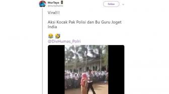 Polisi dan Guru Goyang India, Siswa Dibuat Gemas Melihatnya