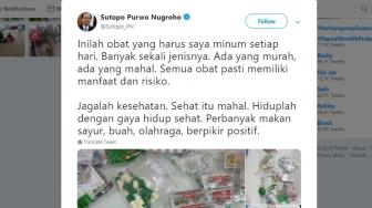 Berjuang Lawan Kanker, Sutopo BNPB Curhat Soal Ritual Minum Obat