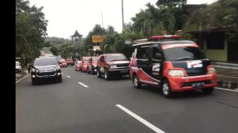 Pulang Kampanye dari Wonogiri, Sandiaga Uno Dikawal 10 Mobil PDIP