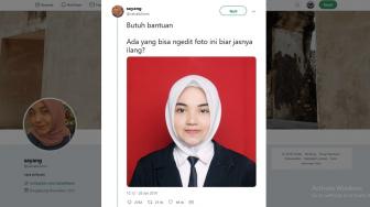 Minta Tolong Edit Pas Foto, Warganet Tampilkan Hasil Kreasinya