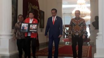 Sambangi Istana, Liliyana Natsir Pamit ke Jokowi