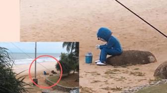 Kisah Pilu Badut di Pantai yang Fotonya Viral, Awas Menangis