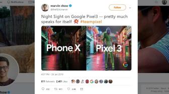 Bandingkan dengan iPhone XS, Hasil Jepretan Google Pixel 3 Ini Ledek Apple