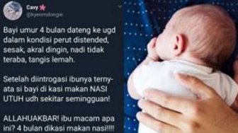 Bayi 4 Bulan Ini Meninggal Dunia Karena Udah Dikasih Makan Nasi