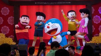 Foto Suneo Viral di Pernikahan Nobita dan Shizuka, Mirip Ahmad Albar