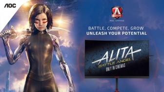 AOC Perkenalkan Tiga Model Monitor Gaming Lewat Film Alita: Battle Angel