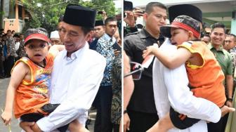Momen Haru saat Bocah Penyandang Disabilitas Minta Digendong Jokowi