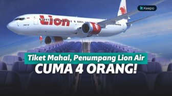 Dampak Mahalnya Tiket, Penumpang Lion Air Cuma 4 Orang!