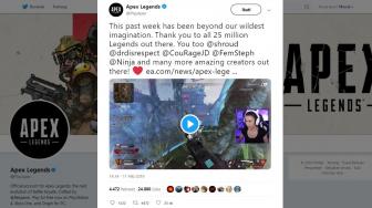 Geser Fortnite, Baru Satu Minggu Apex Legends Raih 25 Juta Pemain