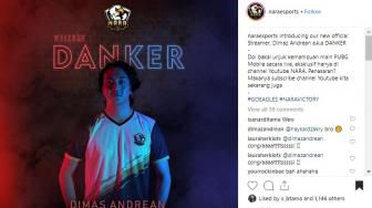 Jarang Muncul, Artis Dimaz Andrean Gabung Skuat NARA eSports