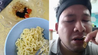 Mencoba Makan Indomie Dengan Cara Lain, Pria Ini Tuai Cacian Para Warganet!